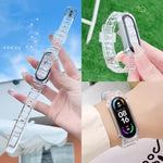 xDfind Glacier Armor Integrated Cover TPU Watch Band, For Xiaomi Smart Band 10 / 9 / 8
