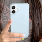 غطاء هاتف شفاف مطفي من TPU بتغطية كاملة، لهواتف iPhone 17 Pro Max، iPhone 17 Pro، iPhone 17، iPhone Air