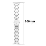 حزام ساعة بسبيكة التيتانيوم مع مشبك أمان قابل للفصل، لسلسلة Apple Watch مقاسات 46مم / 49مم / 45مم / 44مم، لسلسلة Apple Watch مقاسات 42مم / 41مم / 40مم / 38مم