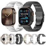 حزام ساعة بسبيكة التيتانيوم مع مشبك أمان سريع الفتح على شكل I، لسلسلة Apple Watch مقاسات 46مم / 49مم / 45مم / 44مم، لسلسلة Apple Watch مقاسات 42مم / 41مم / 40مم / 38مم