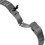 حزام ساعة بسبيكة التيتانيوم مع مشبك أمان سريع الفتح على شكل I، لسلسلة Apple Watch مقاسات 46مم / 49مم / 45مم / 44مم، لسلسلة Apple Watch مقاسات 42مم / 41مم / 40مم / 38مم