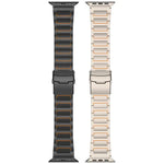 حزام ساعة بسبيكة التيتانيوم مع مشبك أمان على شكل I، لسلسلة Apple Watch مقاسات 46مم / 49مم / 45مم / 44مم، لسلسلة Apple Watch مقاسات 42مم / 41مم / 40مم / 38مم