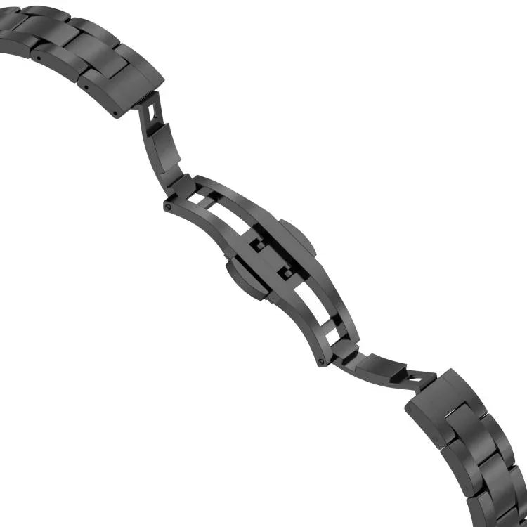 حزام ساعة بسبيكة التيتانيوم مع إبزيم فراشة بثلاث حبات وخصر نحيف، لسلسلة Apple Watch مقاسات 46مم / 49مم / 45مم / 44مم، لسلسلة Apple Watch مقاسات 42مم / 41مم / 40مم / 38مم
