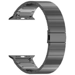 حزام ساعة بسبيكة التيتانيوم مع إبزيم مسطح سريع الفتح بحبة واحدة، لسلسلة Apple Watch مقاسات 46مم / 49مم / 45مم / 44مم، لسلسلة Apple Watch مقاسات 42مم / 41مم / 40مم / 38مم