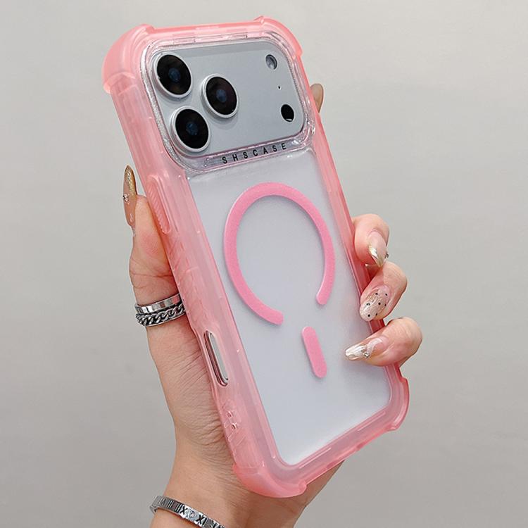 غطاء هاتف شفاف مطفي هجين من TPU وPC مع MagSafe 3 في 1، لهواتف iPhone 17 Pro Max، iPhone 17 Pro، iPhone 17، iPhone Air، iPhone 16 Pro Max، iPhone 16 Pro، iPhone 16 Plus، iPhone 16