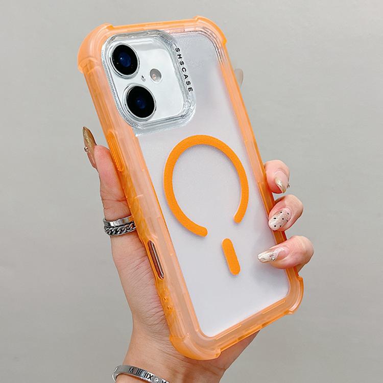 غطاء هاتف شفاف مطفي هجين من TPU وPC مع MagSafe 3 في 1، لهواتف iPhone 17 Pro Max، iPhone 17 Pro، iPhone 17، iPhone Air، iPhone 16 Pro Max، iPhone 16 Pro، iPhone 16 Plus، iPhone 16