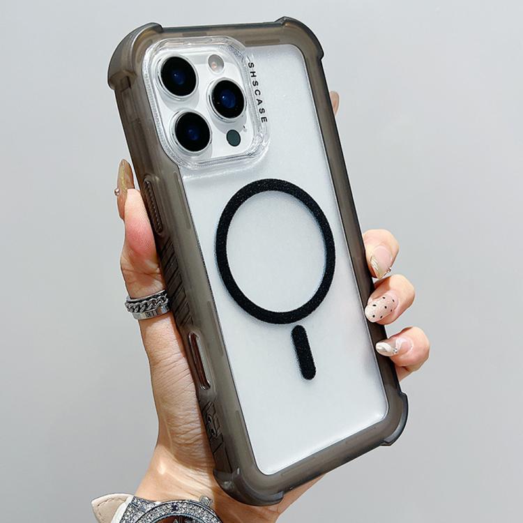 غطاء هاتف شفاف مطفي هجين من TPU وPC مع MagSafe 3 في 1، لهواتف iPhone 17 Pro Max، iPhone 17 Pro، iPhone 17، iPhone Air، iPhone 16 Pro Max، iPhone 16 Pro، iPhone 16 Plus، iPhone 16