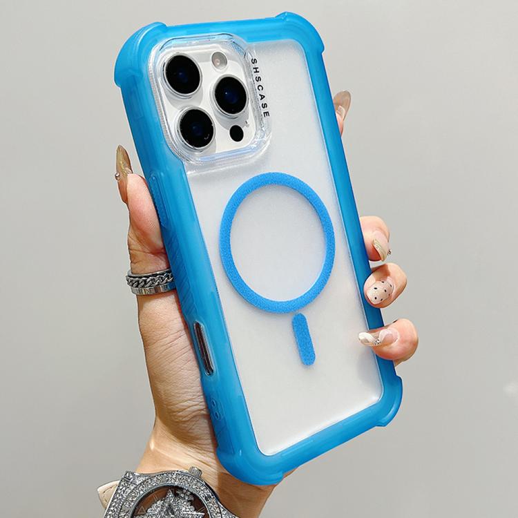 غطاء هاتف شفاف مطفي هجين من TPU وPC مع MagSafe 3 في 1، لهواتف iPhone 17 Pro Max، iPhone 17 Pro، iPhone 17، iPhone Air، iPhone 16 Pro Max، iPhone 16 Pro، iPhone 16 Plus، iPhone 16