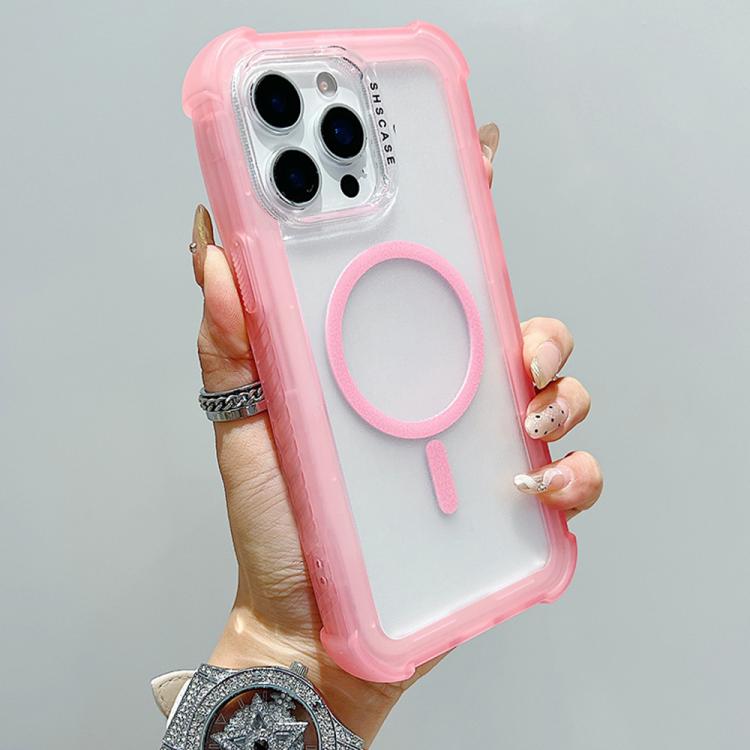 غطاء هاتف شفاف مطفي هجين من TPU وPC مع MagSafe 3 في 1، لهواتف iPhone 15 Pro Max، iPhone 15 Pro، iPhone 15 Plus، iPhone 15، iPhone 14 Plus، iPhone 14، iPhone 14 Pro، iPhone 14 Pro Max