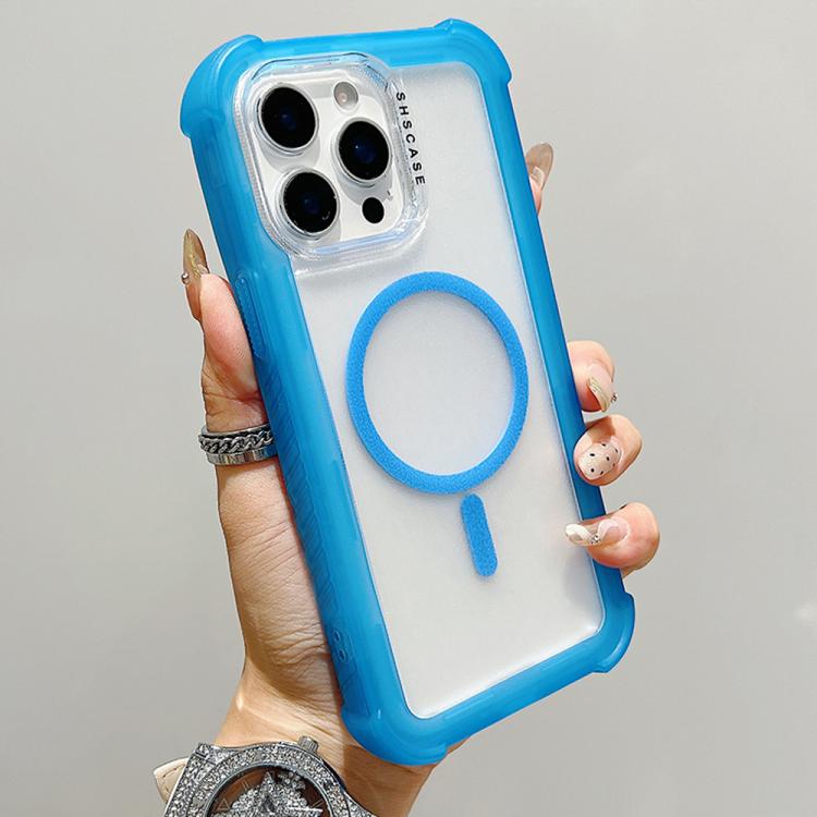 غطاء هاتف شفاف مطفي هجين من TPU وPC مع MagSafe 3 في 1، لهواتف iPhone 15 Pro Max، iPhone 15 Pro، iPhone 15 Plus، iPhone 15، iPhone 14 Plus، iPhone 14، iPhone 14 Pro، iPhone 14 Pro Max