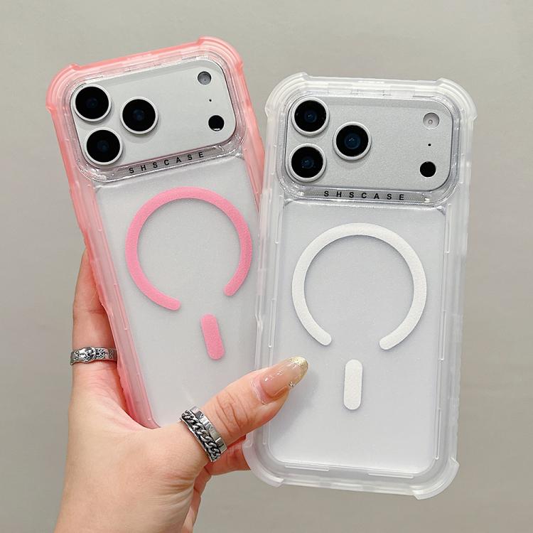 غطاء هاتف شفاف مطفي هجين من TPU وPC مع MagSafe 3 في 1، لهواتف iPhone 15 Pro Max، iPhone 15 Pro، iPhone 15 Plus، iPhone 15، iPhone 14 Plus، iPhone 14، iPhone 14 Pro، iPhone 14 Pro Max