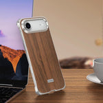 غطاء هاتف MagSafe معدني بدون إطار بنقشة خشبية من J TRIBE، لهواتف iPhone 17 Pro Max، iPhone 17 Pro، iPhone 17، iPhone Air، iPhone 16 Pro Max، iPhone 16 Pro، iPhone 15 Pro Max، iPhone 15 Pro