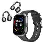 D12 شاشة TFT بحجم 2.01 بوصة ساعة ذكية بلوتوث وسماعة 2 في 1 تدعم المكالمات اللاسلكية