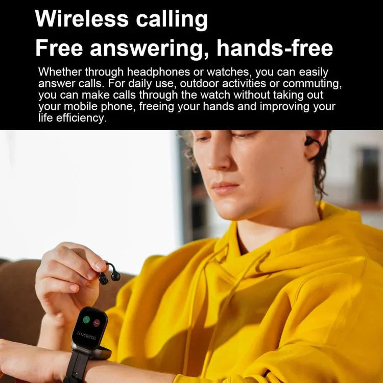 D12 شاشة TFT بحجم 2.01 بوصة ساعة ذكية بلوتوث وسماعة 2 في 1 تدعم المكالمات اللاسلكية