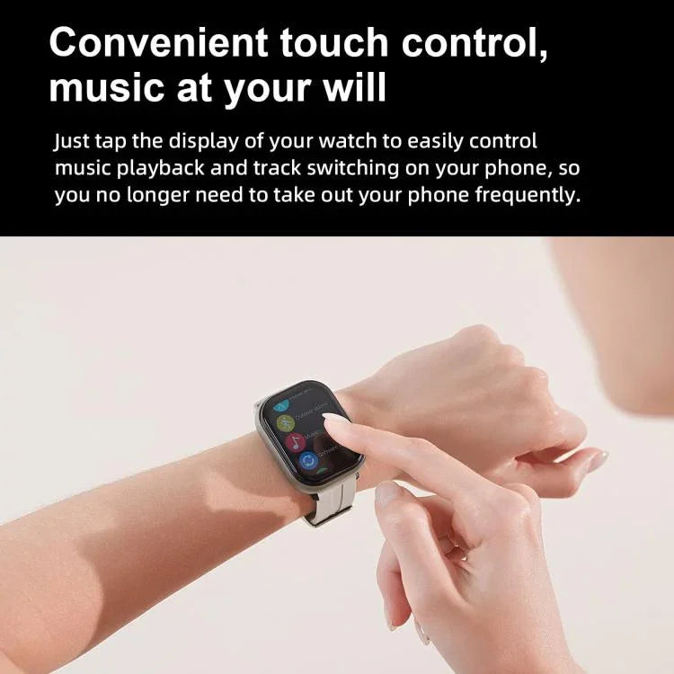 D12 شاشة TFT بحجم 2.01 بوصة ساعة ذكية بلوتوث وسماعة 2 في 1 تدعم المكالمات اللاسلكية