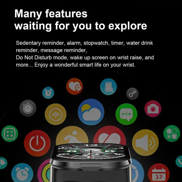 D12 شاشة TFT بحجم 2.01 بوصة ساعة ذكية بلوتوث وسماعة 2 في 1 تدعم المكالمات اللاسلكية