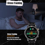 YK15 شاشة دائرية 1.46 بوصة ساعة ذكية رياضية مع مكالمات بلوتوث ونظام تحديد المواقع GPS
