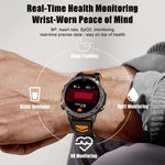 YK15 شاشة دائرية 1.46 بوصة ساعة ذكية رياضية مع مكالمات بلوتوث ونظام تحديد المواقع GPS