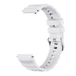 xDfind Quick Release Spring Bar Silver Buckle Solid Color Silicone Watch Band, For Huawei Watch GT 6 / 5 / 4 41mm