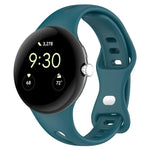 سوار ساعة سيليكون صغير الخصر بإبزيم فراشة من xDfind، لساعات Google Pixel Watch 4 / 3 / 2 / 1 مقاس 41مم