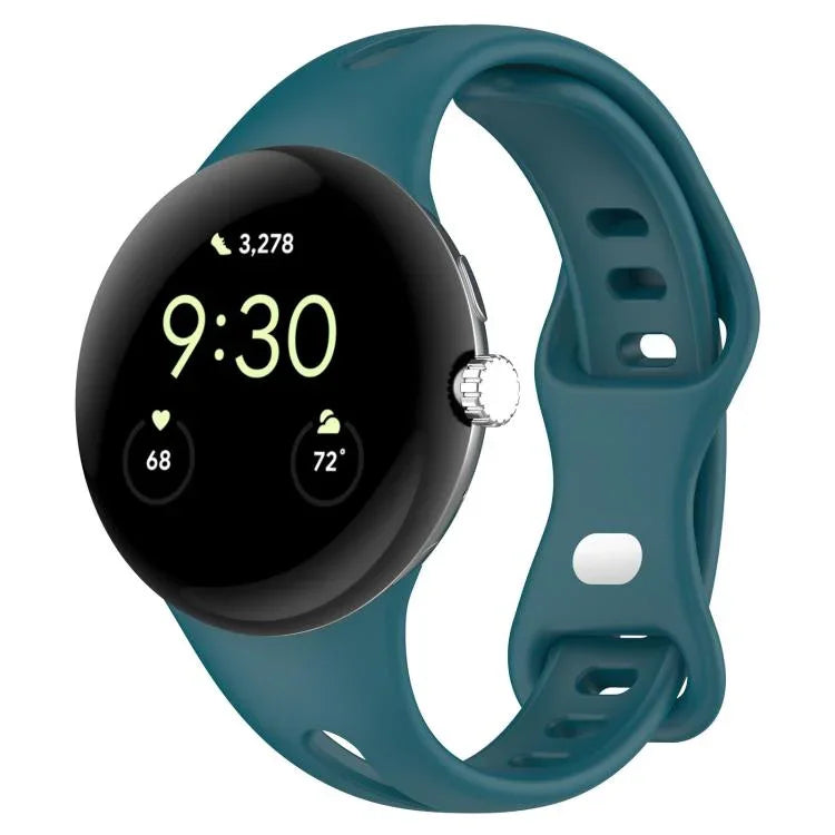 سوار ساعة سيليكون صغير الخصر بإبزيم فراشة من xDfind، لساعات Google Pixel Watch 4 / 3 / 2 / 1 مقاس 41مم