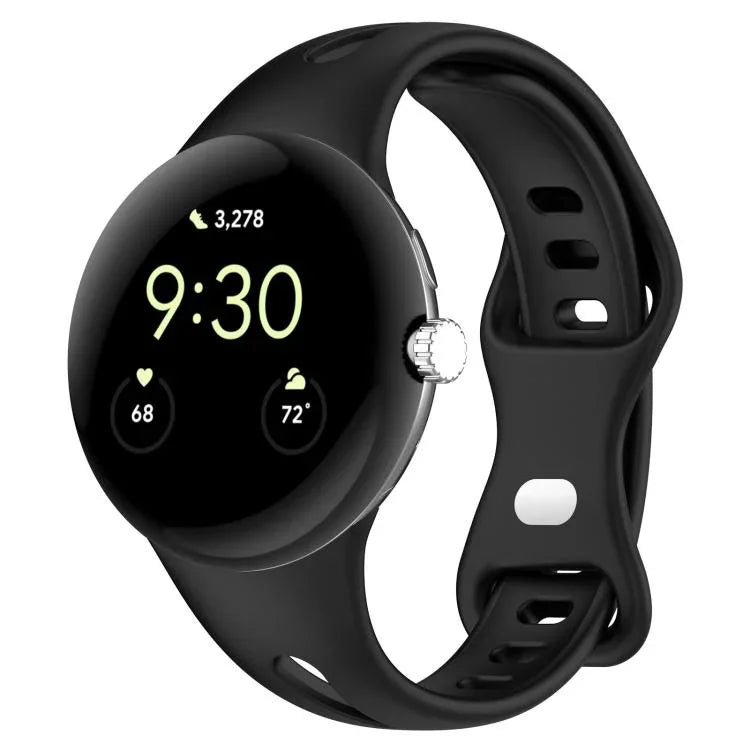 سوار ساعة سيليكون صغير الخصر بإبزيم فراشة من xDfind، لساعات Google Pixel Watch 4 / 3 / 2 / 1 مقاس 41مم
