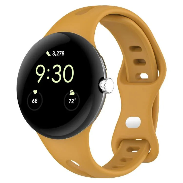 سوار ساعة سيليكون صغير الخصر بإبزيم فراشة من xDfind، لساعات Google Pixel Watch 4 / 3 / 2 / 1 مقاس 41مم