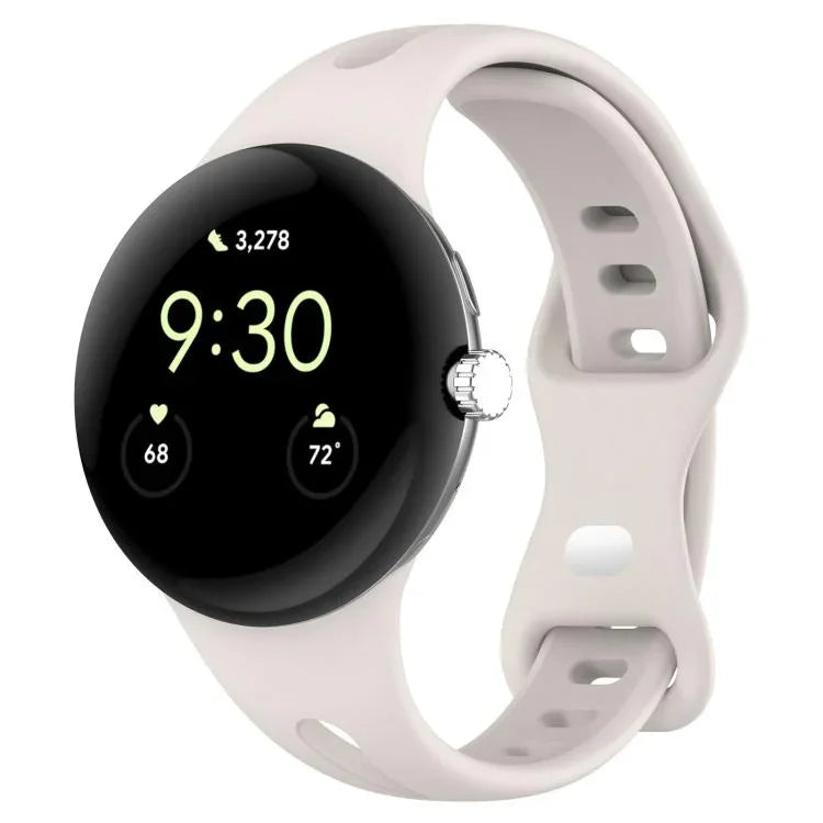 سوار ساعة سيليكون صغير الخصر بإبزيم فراشة من xDfind، لساعات Google Pixel Watch 4 / 3 / 2 / 1 مقاس 41مم