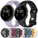 سوار ساعة سيليكون صغير الخصر بإبزيم فراشة من xDfind، لساعات Google Pixel Watch 4 / 3 / 2 / 1 مقاس 41مم