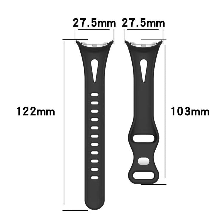 سوار ساعة سيليكون صغير الخصر بإبزيم فراشة من xDfind، لساعات Google Pixel Watch 4 / 3 / 2 / 1 مقاس 41مم