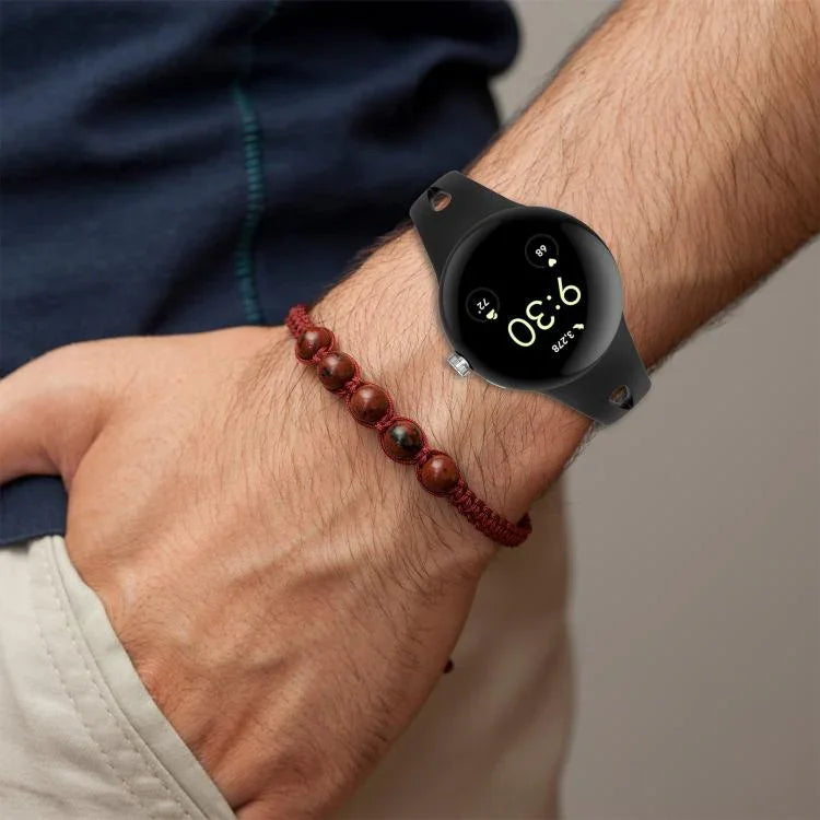 سوار ساعة سيليكون صغير الخصر بإبزيم فراشة من xDfind، لساعات Google Pixel Watch 4 / 3 / 2 / 1 مقاس 41مم
