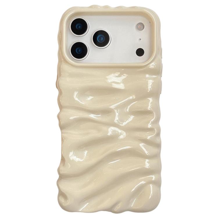 Cream Texture Electroplating TPU Full Coverage Phone Case, For iPhone 18 Pro Max, For iPhone 17 Pro Max, For iPhone 17 Pro