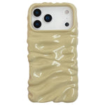 Cream Texture Electroplating TPU Full Coverage Phone Case, For iPhone 18 Pro Max, For iPhone 17 Pro Max, For iPhone 17 Pro