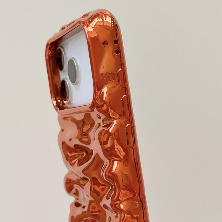 Cream Texture Electroplating TPU Full Coverage Phone Case, For iPhone 18 Pro Max, For iPhone 17 Pro Max, For iPhone 17 Pro