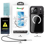 غطاء هاتف مقاوم للماء بمعيار IP68 من RedPepper مع حماية ثلاثية ومغناطيس MagSafe، لهواتف iPhone 17 Pro Max، iPhone 17 Pro، iPhone Air