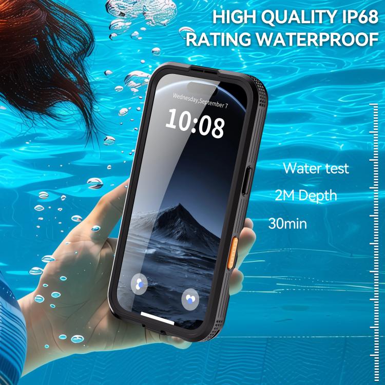 غطاء هاتف مقاوم للماء بمعيار IP68 من RedPepper مع حماية ثلاثية ومغناطيس MagSafe، لهواتف iPhone 17 Pro Max، iPhone 17 Pro، iPhone Air