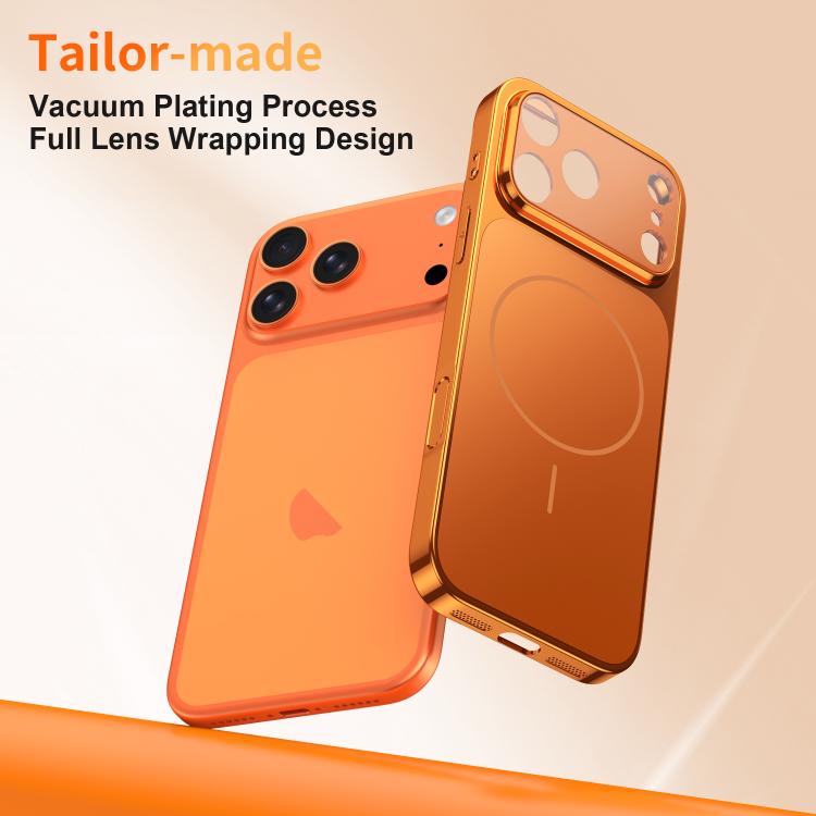 Corning Glass Plating Large Window MagSafe Phone Case, For iPhone 12 Pro, For iPhone 11 Pro Max, For iPhone 11
