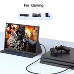 شاشة محمولة IPS بحجم 10.5 بوصة مع HD / توصيل Type-C، قابس أمريكي، 10.5 بوصة