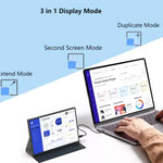 شاشة محمولة IPS بحجم 10.5 بوصة مع HD / توصيل Type-C، قابس أمريكي، 10.5 بوصة