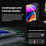 شاشة محمولة 16 بوصة بدقة 4K لشاشة ألعاب موسعة، 16 بوصة 4K