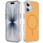 غطاء هاتف مغناطيسي MagSafe شفاف غير لامع ملمس الجلد الكريستالي، لهواتف iPhone 17 Pro Max، iPhone 17 Pro، iPhone 17، iPhone Air