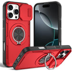 غطاء هاتف ماجسيف مع حامل دوار Camshield، لهواتف iPhone 17 Pro Max، iPhone 17 Pro، iPhone 16 Pro Max، iPhone 16 Pro، iPhone 16 Plus، iPhone 16، iPhone 15 Pro Max، iPhone 15 Pro
