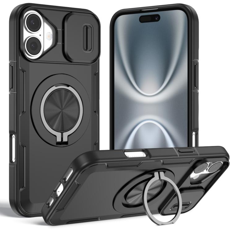 غطاء هاتف ماجسيف مع حامل دوار Camshield، لهواتف iPhone 17 Pro Max، iPhone 17 Pro، iPhone 16 Pro Max، iPhone 16 Pro، iPhone 16 Plus، iPhone 16، iPhone 15 Pro Max، iPhone 15 Pro