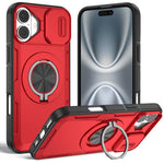 غطاء هاتف ماجسيف مع حامل دوار Camshield، لهواتف iPhone 17 Pro Max، iPhone 17 Pro، iPhone 16 Pro Max، iPhone 16 Pro، iPhone 16 Plus، iPhone 16، iPhone 15 Pro Max، iPhone 15 Pro