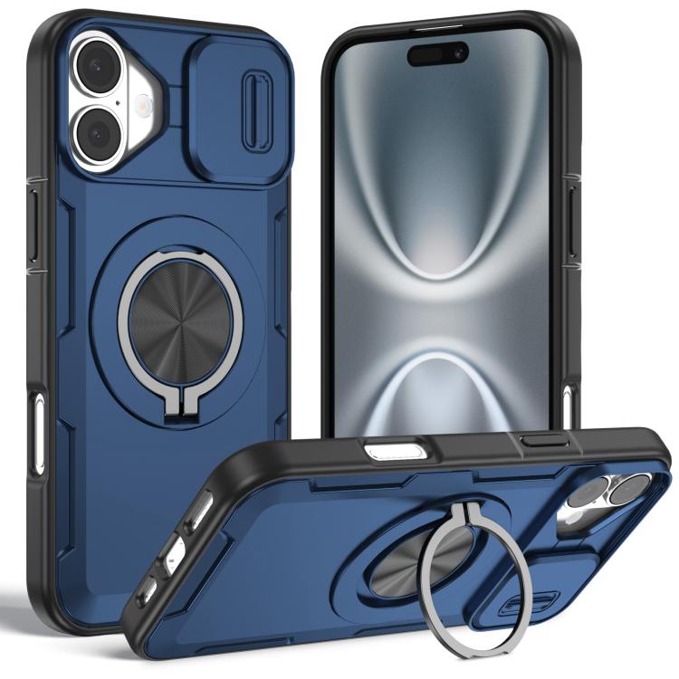 غطاء هاتف ماجسيف مع حامل دوار Camshield، لهواتف iPhone 17 Pro Max، iPhone 17 Pro، iPhone 16 Pro Max، iPhone 16 Pro، iPhone 16 Plus، iPhone 16، iPhone 15 Pro Max، iPhone 15 Pro