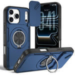 غطاء هاتف ماجسيف مع حامل دوار Camshield، لهواتف iPhone 17 Pro Max، iPhone 17 Pro، iPhone 16 Pro Max، iPhone 16 Pro، iPhone 16 Plus، iPhone 16، iPhone 15 Pro Max، iPhone 15 Pro