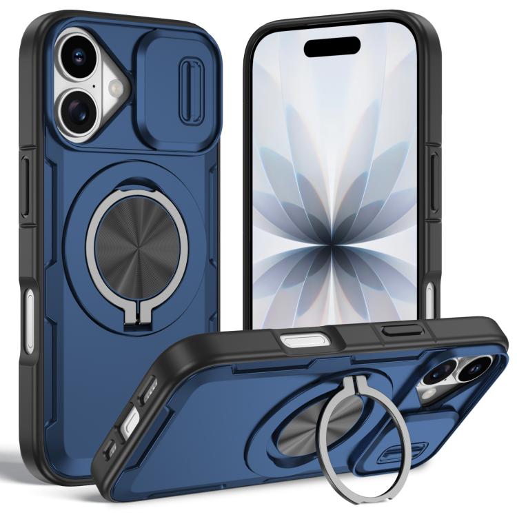 غطاء هاتف ماجسيف مع حامل دوار Camshield، لهواتف iPhone 17 Pro Max، iPhone 17 Pro، iPhone 16 Pro Max، iPhone 16 Pro، iPhone 16 Plus، iPhone 16، iPhone 15 Pro Max، iPhone 15 Pro