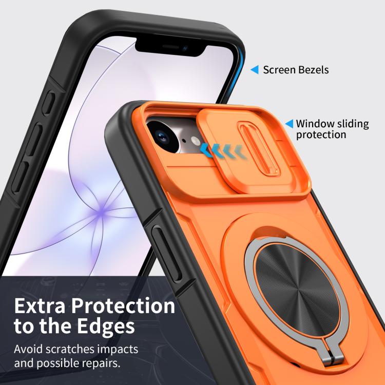 غطاء هاتف ماجسيف مع حامل دوار Camshield، لهواتف iPhone 17 Pro Max، iPhone 17 Pro، iPhone 16 Pro Max، iPhone 16 Pro، iPhone 16 Plus، iPhone 16، iPhone 15 Pro Max، iPhone 15 Pro