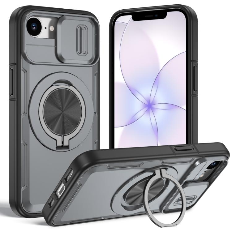 غطاء هاتف ماجسيف مع حامل دوار Camshield، لهواتف iPhone 17 Pro Max، iPhone 17 Pro، iPhone 16 Pro Max، iPhone 16 Pro، iPhone 16 Plus، iPhone 16، iPhone 15 Pro Max، iPhone 15 Pro