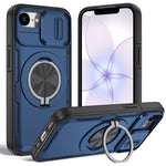 غطاء هاتف ماجسيف مع حامل دوار Camshield، لهواتف iPhone 17 Pro Max، iPhone 17 Pro، iPhone 16 Pro Max، iPhone 16 Pro، iPhone 16 Plus، iPhone 16، iPhone 15 Pro Max، iPhone 15 Pro